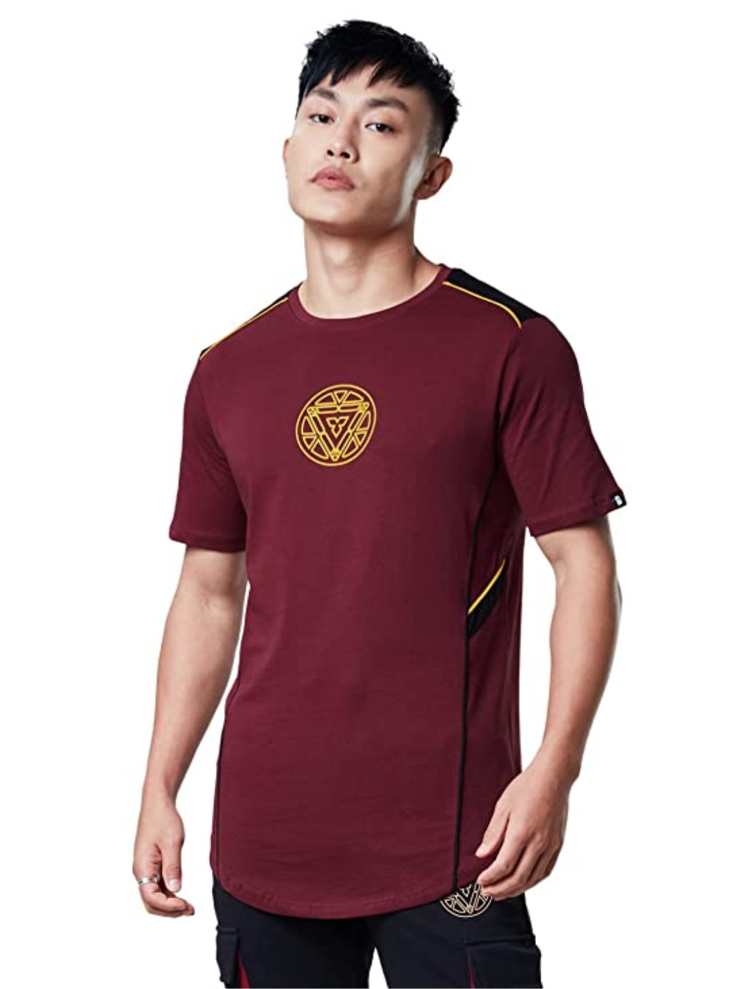 Burgundy Printed T-Shirt